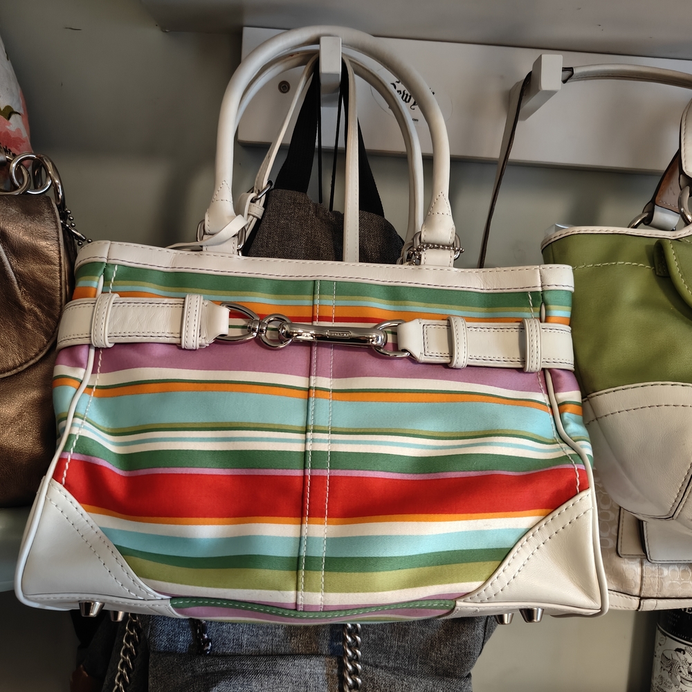 Striped Multicolor Tote Bag